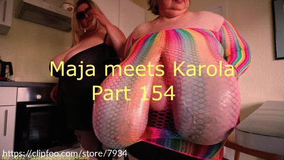 Maja meets Karola Part 154 - Oily Giant Rainbow Boobs 2