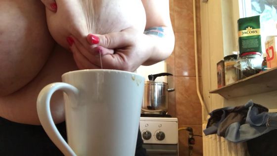 Milk in Coffee - POV - ClipFoo video on CurveFanz