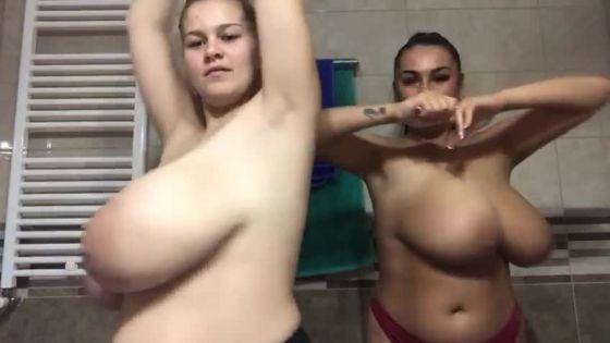 Bouncing and shaking with sister Helen - ClipFoo video on CurveFanz