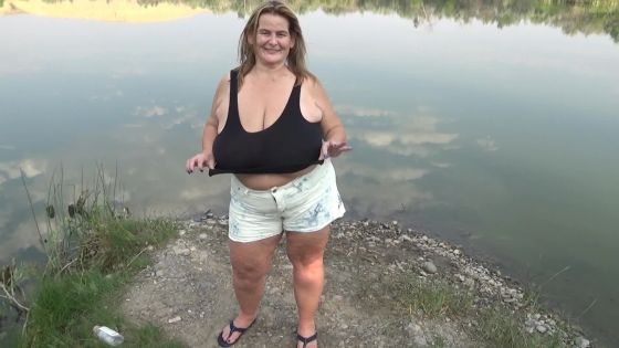 Oiling My Tits & Ass Up At Arapooish Pond Along The Bighorn River - ClipFoo video on CurveFanz