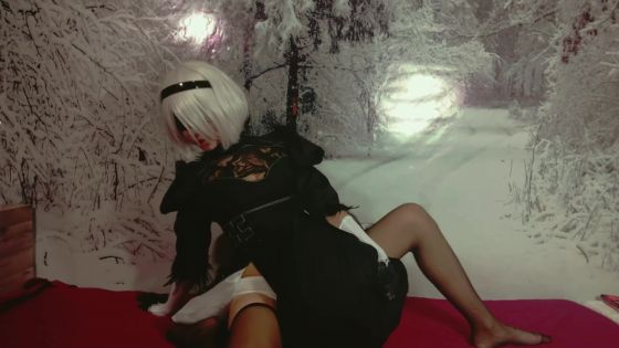 Nier Automata 2B Fuck's Pillow - ClipFoo video on CurveFanz