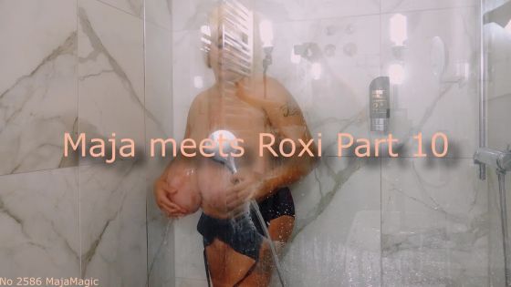Maja meets Roxi Part 10 - Roxi's Big Tits in a Tight Leopard Bathsuit - ClipFoo video on CurveFanz