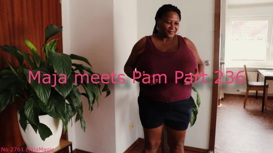 Pam's Giant Boobs in a Purple Top and Pink Satin Bra - ClipFoo video on CurveFanz