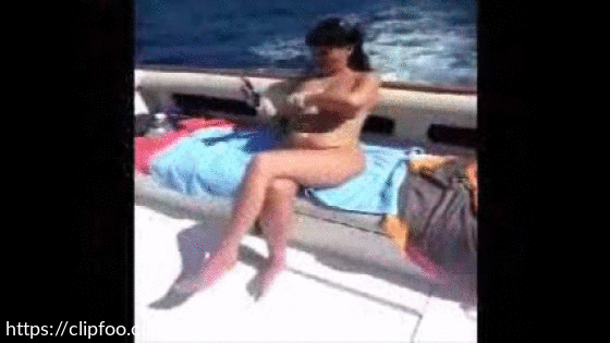 FUCKING A GLASS DILDO ON A BOAT TRIP