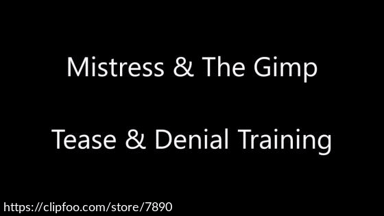 MISTRESS & THE GIMP: TEASE & DENIAL TRAINING
