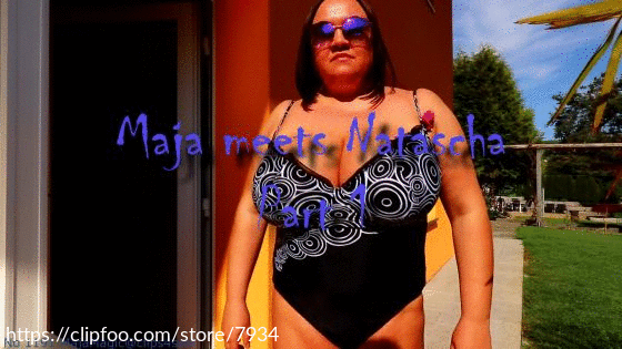 Maja meets Natascha Part 1 Outdoor Whirl Pool Fun with Natascha