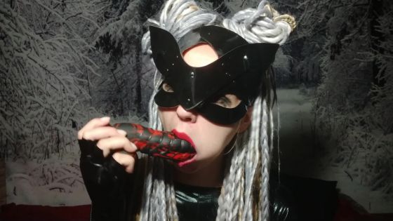 CatWoman Cosplay Blowjob