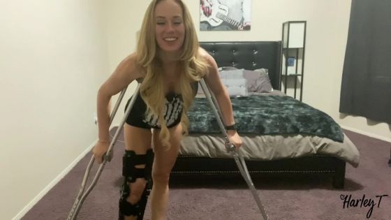 Harley T Crutch In The Bedroom