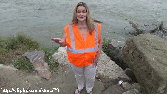Bighorn River Construction Girl