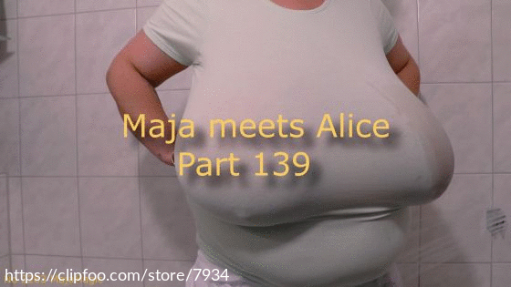 Big Boobs in a Wet Shirt with Alice